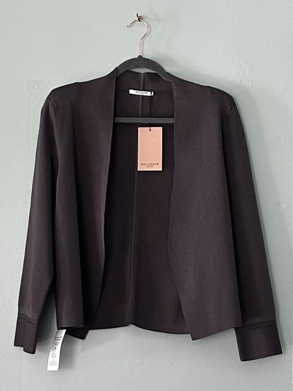 NWT M.M.LaFaFleur Sant Ambroeus Jardigan XL Charcoal